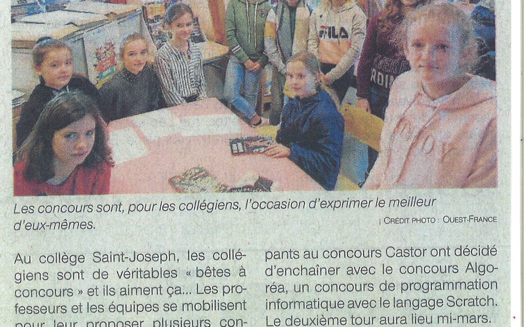 A Saint Joseph, les collégiens adorent les concours.