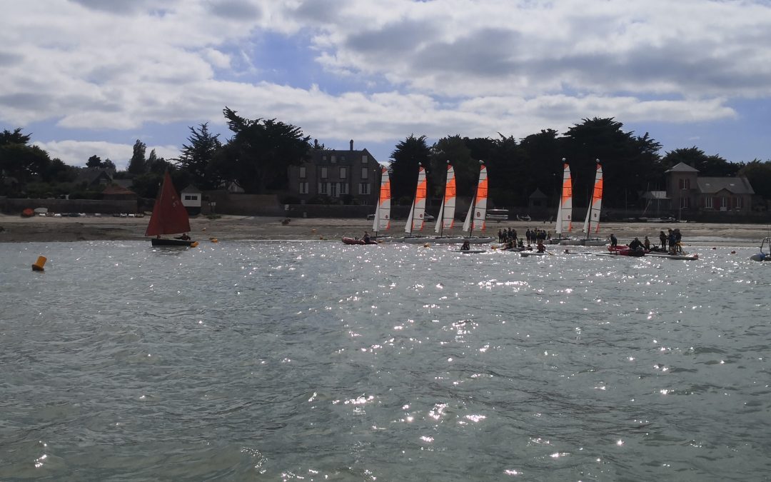 Première sortie pour l’option voile avec le beau temps !